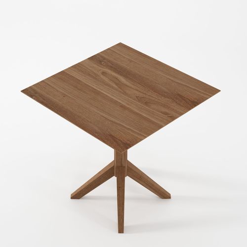 Moderner Bistrotisch - HOS-NB01 - Karpenter - Eiche / Teakholz / Nussbaum