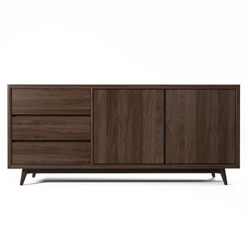 Modernes Sideboard - VI23 - Karpenter - Teakholz / Weißeiche