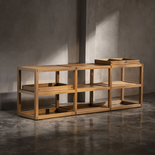 Modernes Regal - UP &amp; DOWN - Karpenter - Holz / farblos