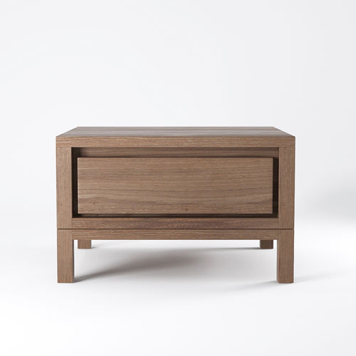 Moderner Nachttisch - SO12 - Karpenter - Eiche / Teakholz / Gestell aus Holz