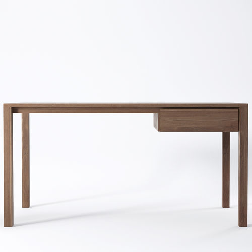 Bodenstehender Schreibtisch - SO02 - Karpenter - modern / Eiche / Teakholz