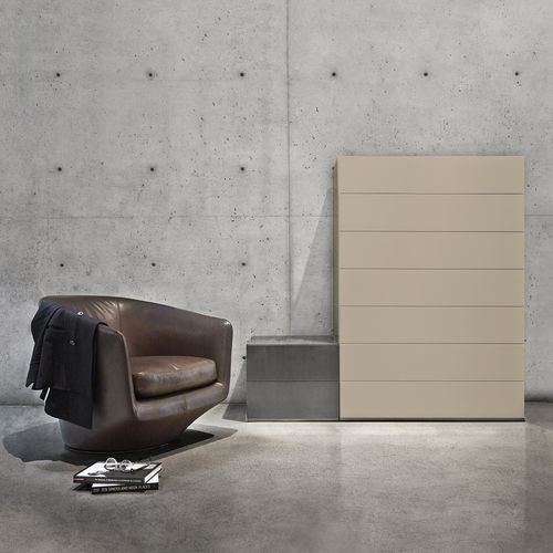 Moderner Chiffonnier - BRIX - BENSEN - lackiertes Holz / weiß / beige