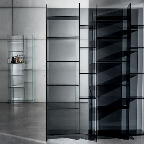 Modul-Bücherregal - DELPHI  - Sovet Italia - modern / Glas / weiß