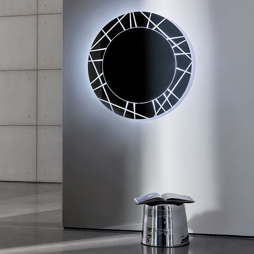 Wandmontierter Spiegel - SEGMENT - Sovet Italia - modern / rechteckig / rund