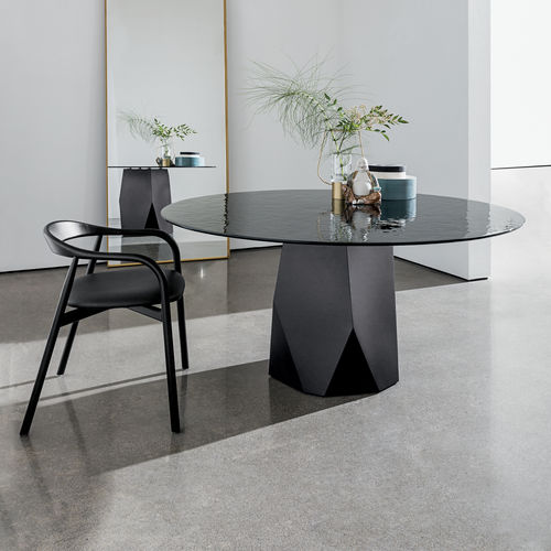 Moderner Tisch - DEOD - Sovet Italia - Holz / Glas / Keramik