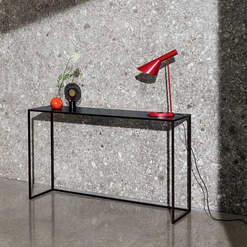 Moderner Konsolentisch - QUADRO - Sovet Italia - Milchglas / Keramik / Gestell aus lackiertem Metall