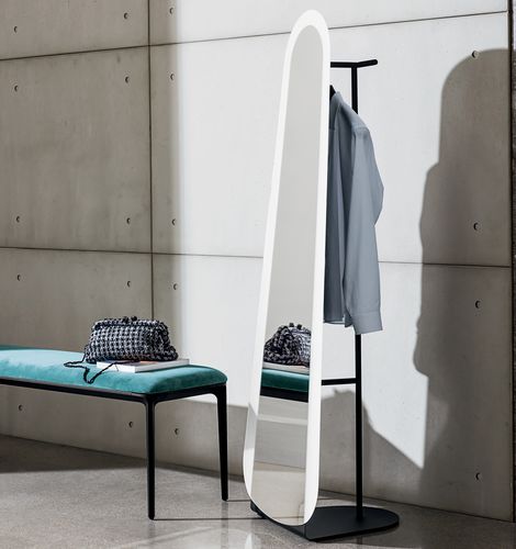 Standspiegel - CLESSIDRA - Sovet Italia - modern / lackiertes Metall / gold