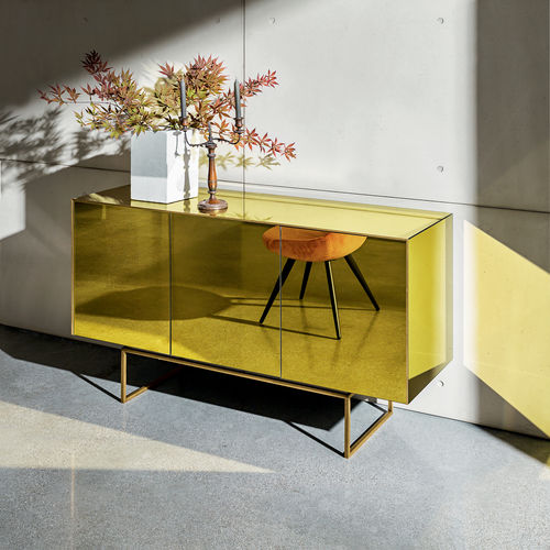 Modernes Sideboard - MAGDA - Sovet Italia - Glas / Marmor / Keramik