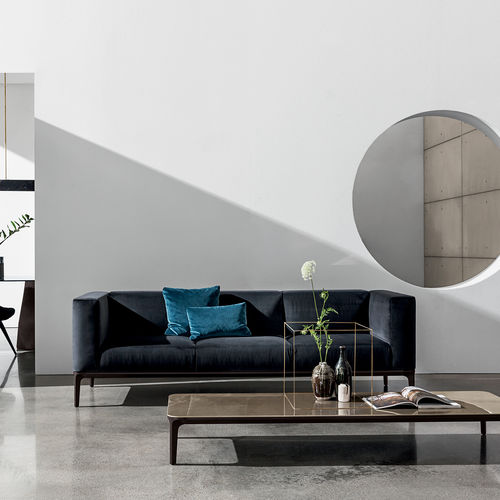 Modernes Sofa - SLIM - Sovet Italia - Stoff / Leder / Kunstleder