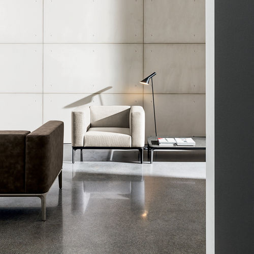 Moderner Sessel - SLIM - Sovet Italia - Kunstleder / Leder / Stoff