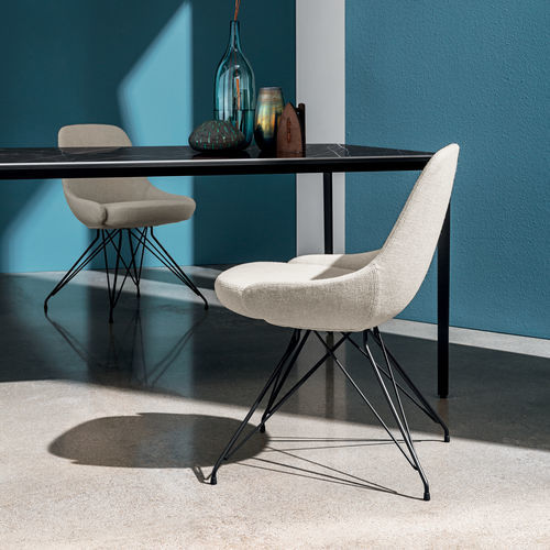 Moderner Stuhl - CADIRA S WIRE - Sovet Italia - für den Innenraum / Stoff / Leder