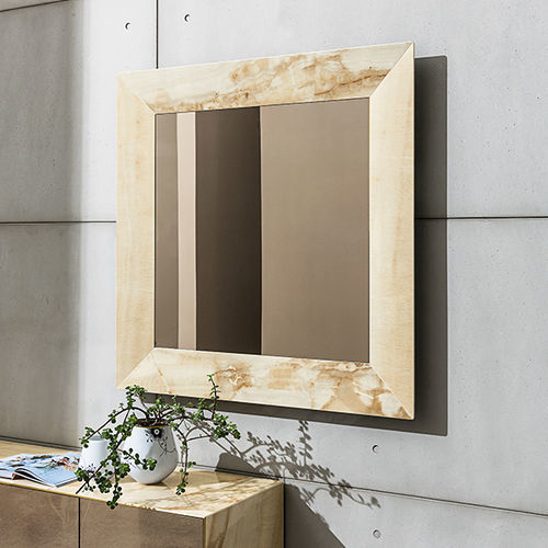 Wandmontierter Spiegel - Denver - Sovet Italia - modern / quadratisch / Aluminium