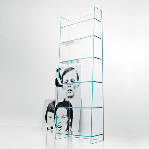 Modernes Bücherregal - OLYMPIA  - Sovet Italia - Glas / transparent