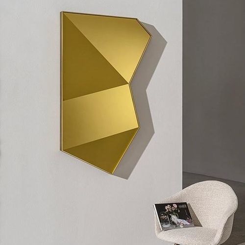 Wandmontierter Spiegel - ORIGAMI - Sovet Italia - für Gewerbegebrauch / modern / mit geometrischen Motiven