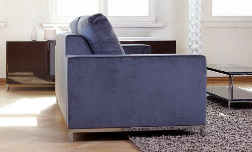 Bettsofa - IDELLO - NOTI - modern / Stoff / blau