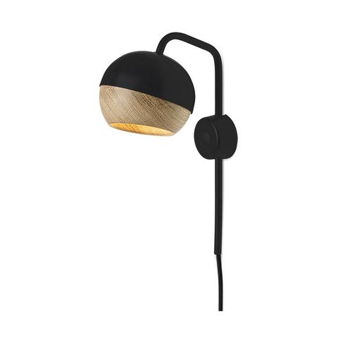 Moderne Wandleuchte - RAY - Mater Design - für den Innenraum / Stahl / Eiche