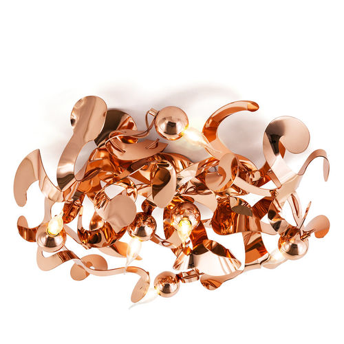 Deckenleuchte / originelles Design - KELP : KELPP80 - Brand van Egmond - Kupfer / mit Glühlampe / für Privatgebrauch