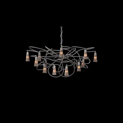 Kronleuchter / originelles Design - SULTANS OF SWING : SOSOC140N - Brand van Egmond - Stahl / für Gewerbegebrauch / mit Glühlampe