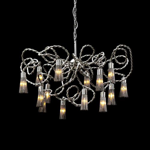 Kronleuchter / originelles Design - SULTANS OF SWING : SOSC100N - Brand van Egmond - Stahl / für Gewerbegebrauch / mit Glühlampe