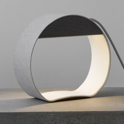Tischlampe - SMALL CIRCLE EAU DE LUMIÈRE - Designheure - Aluminium / Stoff / Marmor