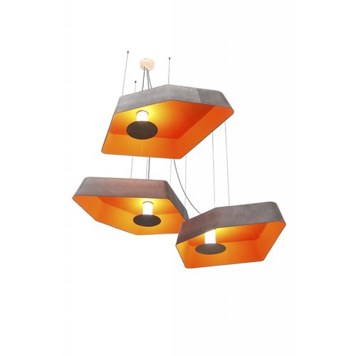 Hängelampe - TRIO NENUPHAR SYSTEM - Designheure - lackierter Stahl / Stoff / modern