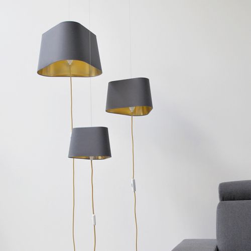 Hängelampe - NOMADIC NUAGE - Designheure - lackierter Stahl / Stoff / modern