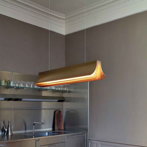 Hängelampe - RESPIRO - DCW éditions - anodisiertes Aluminium / modern / mit Kabel