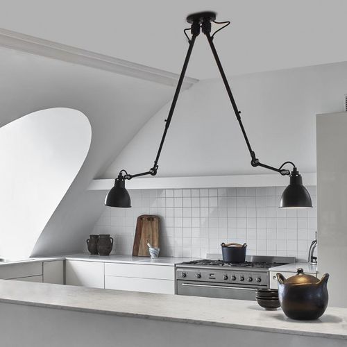 Moderne Deckenleuchte - GRAS : N°302 DOUBLE - DCW éditions - rund / Stahl / LED