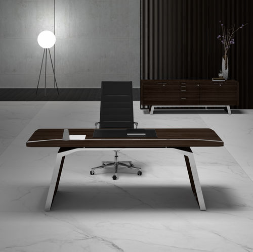 Chefschreibtisch - METAR - Bralco - modern / Holz / mit 4 Beinen