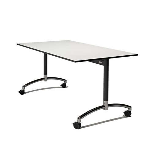 Moderner Tisch - SHARP - Randers+Randers - Birke / rechteckig / mit Rollen