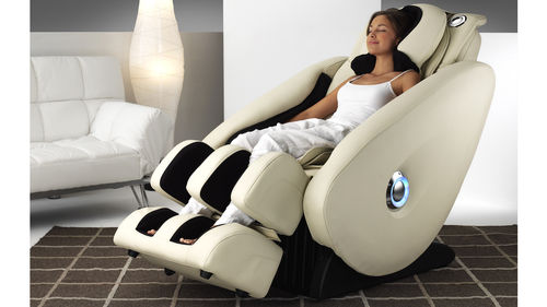 Leder-Massagesessel - SCALA M1200C - BH Fitness - mit Fußstütze / mit Kopfstütze