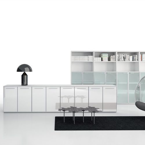 Niedriger Aktenschrank - DV503 - Della Valentina Office - hoch / wandmontiert / Holz