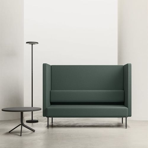 Modernes Sofa - DAPPER - Della Valentina Office - Stoff / braun / grün