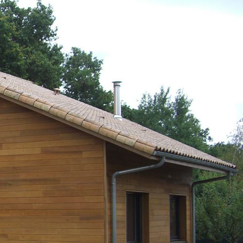 Fassadenverkleidung aus Lamellen - ELEGANCE : WESTERN RED CEDAR CLEAR 2 - SIVALBP - Holz / gerillt