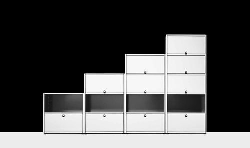 Hoher Aktenschrank - Lehni - Metall / modern