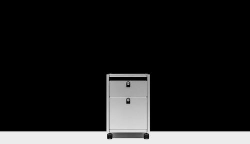 Stahl-Schreibtischcontainer - Lehni - mit 2 Schubladen / auf Rollen