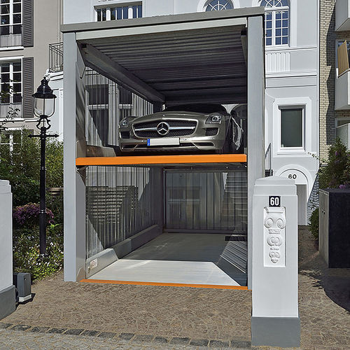Parksystem mit Plattform - MULTIBASE U20 - KLAUS Multiparking GmbH - mit Aufzug