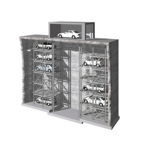 Parksystem mit Plattform - MASTERVARIO R2L - KLAUS Multiparking GmbH - mit Aufzug