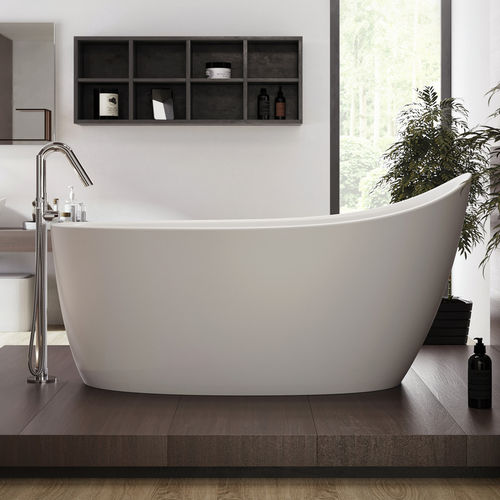 Ovale Badewanne - EMMANUELLE 2 - Aquatica Marmite SP. Z.o.o - freistehend / für Wohnungen / Mineralwerkstoff
