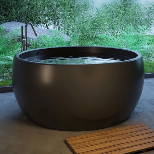 Runde Badewanne - AURA-BLCK - Aquatica Marmite SP. Z.o.o - eingebaut / freistehend / für Wohnungen