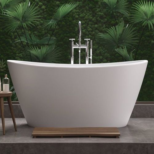 Ovale Badewanne - LUNA - Aquatica Marmite SP. Z.o.o - freistehend / für Wohnungen / Mineralwerkstoff