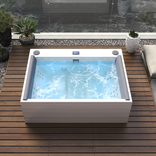 Whirlpool zum Aufstellen - DOWNTOWN-MARIDUR - Aquatica Marmite SP. Z.o.o - rechteckig / Viersitzer / Verbundwerkstoff