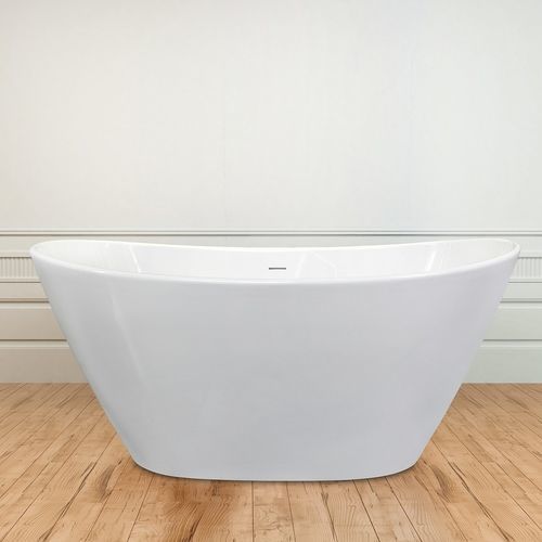 Ovale Badewanne - LUNA HIGH GLOSS - Aquatica Marmite SP. Z.o.o - freistehend / für Wohnungen / Mineralwerkstoff