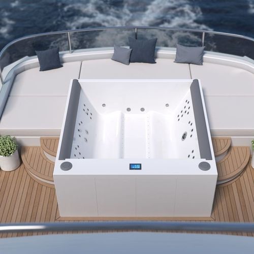 Whirlpool zum Aufstellen - DOWNTOWN-2-SPA-MARIDUR - Aquatica Marmite SP. Z.o.o - quadratisch / Sechssitzer / Verbundwerkstoff
