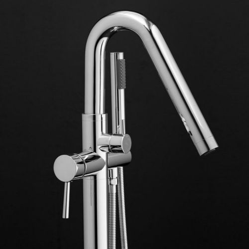 Einhebelmischer für Badewanne - COLONNA 120  - Aquatica Marmite SP. Z.o.o - bodenstehend / aus verchromtem Metall / für Badezimmer