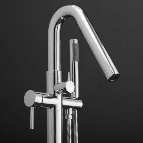 Badewannen-Einhebelmischer - COLONNA WS  - Aquatica Marmite SP. Z.o.o - bodenstehend / aus verchromtem Metall / für Badezimmer