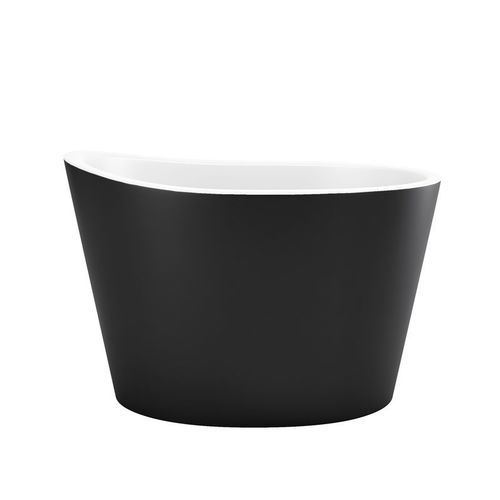 Ovale Badewanne - TRUE OFURO-BLCK-WHT - Aquatica Marmite SP. Z.o.o - freistehend / für Wohnungen / Mineralguss