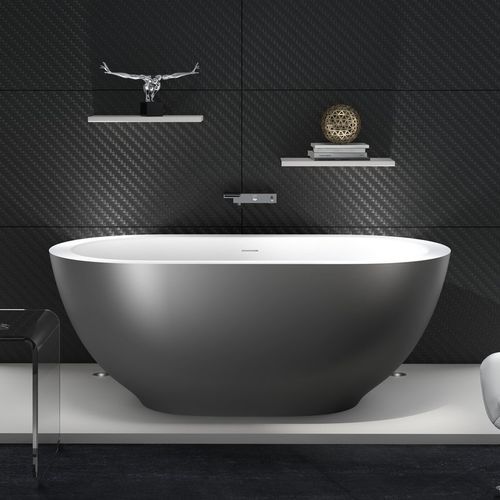 Ovale Badewanne - KAROLINA-2 - Aquatica Marmite SP. Z.o.o - freistehend / für Wohnungen / Mineralguss