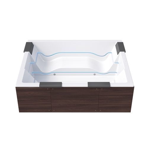 Whirlpool zum Aufstellen - VIBE-WOOD - Aquatica Marmite SP. Z.o.o - rechteckig / Fünfsitzer / Viersitzer
