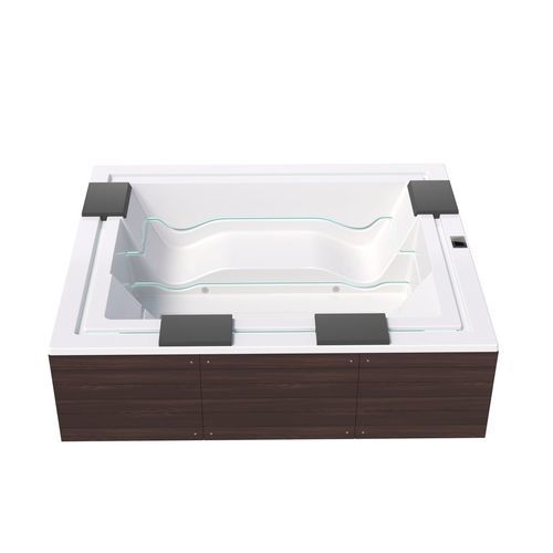 Whirlpool zum Aufstellen - VIBE-INFINITY-WOOD - Aquatica Marmite SP. Z.o.o - rechteckig / Fünfsitzer / Viersitzer